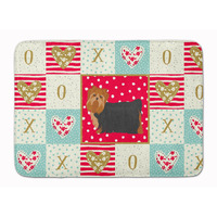 "Caroline's Treasures Yorkshire Terrier #2 Love Machine Washable Memory Foam Mat doormats, Multicolor"
