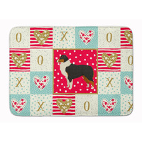 "Caroline's Treasures Australian Shepherd Love Machine Washable Memory Foam Mat doormats, Multicolor"