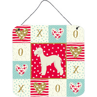 "Caroline's Treasures Bedlington Terrier Love Door Hanging Prints wall-decor, Multicolor"