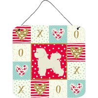 "Caroline's Treasures Bichon Frise Love Door Hanging Prints wall-decor, Multicolor"