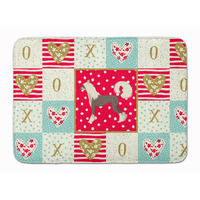 "Caroline's Treasures Chinese Crested Love Machine Washable Memory Foam Mat doormats, Multicolor"