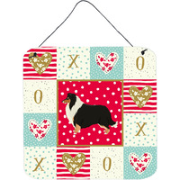 "Caroline's Treasures Collie Love Door Hanging Prints wall-decor, Multicolor"