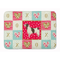 "Caroline's Treasures English Springer Spaniel Love Machine Washable Memory Foam Mat doormats, Multicolor"