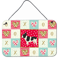 "Caroline's Treasures French Bulldog Love Door Hanging Prints wall-decor, Multicolor"