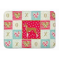 "Caroline's Treasures Ibizan Hound Love Machine Washable Memory Foam Mat doormats, Multicolor"