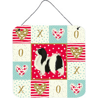"Caroline's Treasures Japanese Chin Love Door Hanging Prints wall-decor, Multicolor"