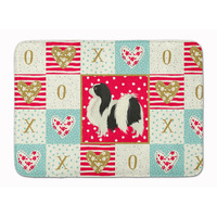 "Caroline's Treasures Japanese Chin Love Machine Washable Memory Foam Mat doormats, Multicolor"