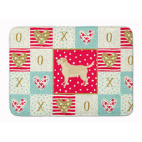 "Caroline's Treasures Labrador Retriever Love Machine Washable Memory Foam Mat doormats, Multicolor"