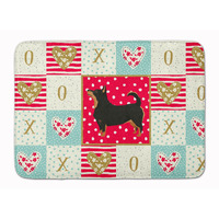 "Caroline's Treasures Lancashire Terrier Love Machine Washable Memory Foam Mat doormats, Multicolor"