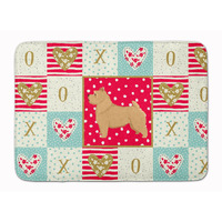 "Caroline's Treasures Norwich Terrier Love Machine Washable Memory Foam Mat doormats, Multicolor"