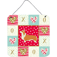 "Caroline's Treasures Pembroke Corgi Love Door Hanging Prints wall-decor, Multicolor"