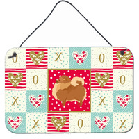 "Caroline's Treasures Pomeranian Love Door Hanging Prints wall-decor, Multicolor"