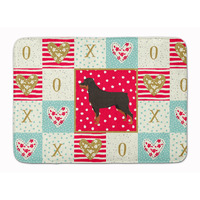 "Caroline's Treasures Rottweiler Love Machine Washable Memory Foam Mat doormats, Multicolor"