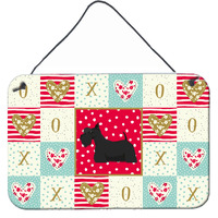 "Caroline's Treasures Scottish Terrier Love Door Hanging Prints wall-decor, Multicolor"