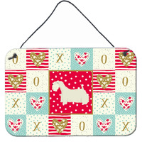 "Caroline's Treasures Sealyham Terrier Love Door Hanging Prints wall-decor, Multicolor"