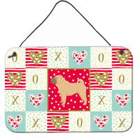 "Caroline's Treasures Shar Pei Love Door Hanging Prints wall-decor, Multicolor"