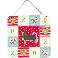 "Caroline's Treasures Swedish Vallhund Love Door Hanging Prints wall-decor, Multicolor"