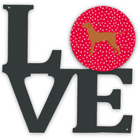 "Caroline's Treasures Vizsla Metal Artwork Love wall-decor, Multicolor"
