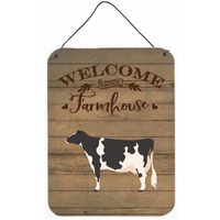 "Caroline's Treasures Holstein Cow Welcome Door Hanging Prints wall-decor, Multicolor"