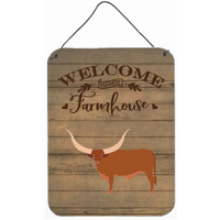 "Caroline's Treasures Ankole-Watusu Cow Welcome Door Hanging Prints wall-decor, Multicolor"
