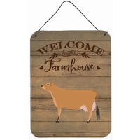 "Caroline's Treasures Jersey Cow Welcome Door Hanging Prints wall-decor, Multicolor"