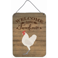 "Caroline's Treasures German Langshan Chicken Welcome Door Hanging Prints wall-decor, Multicolor"
