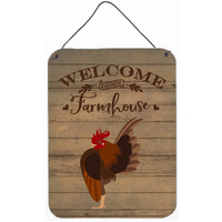 "Caroline's Treasures Malaysian Serama Chicken Welcome Door Hanging Prints wall-decor, Multicolor"