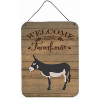 "Caroline's Treasures American Mammoth Jack Donkey Welcome Door Hanging Prints wall-decor, Multicolor"