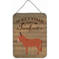 "Caroline's Treasures Irish Donkey Welcome Door Hanging Prints wall-decor, Multicolor"