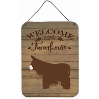 "Caroline's Treasures Poitou Poiteuin Donkey Welcome Door Hanging Prints wall-decor, Multicolor"