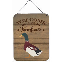 "Caroline's Treasures Rouen Duck Welcome Door Hanging Prints wall-decor, Multicolor"