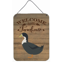 "Caroline's Treasures Blue Swedish Duck Welcome Door Hanging Prints wall-decor, Multicolor"