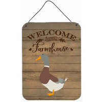 "Caroline's Treasures Saxony Sachsenente Duck Welcome Door Hanging Prints wall-decor, Multicolor"