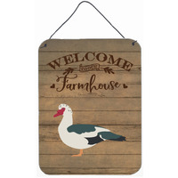 "Caroline's Treasures Muscovy Duck Welcome Door Hanging Prints wall-decor, Multicolor"