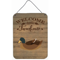"Caroline's Treasures Khaki Campbell Duck Welcome Door Hanging Prints wall-decor, Multicolor"