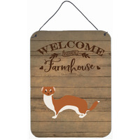 "Caroline's Treasures Weasel Welcome Door Hanging Prints wall-decor, Multicolor"