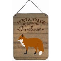 "Caroline's Treasures Red Fox Welcome Door Hanging Prints wall-decor, Multicolor"