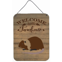 "Caroline's Treasures Coypu Nutria River Rat Welcome Door Hanging Prints wall-decor, Multicolor"