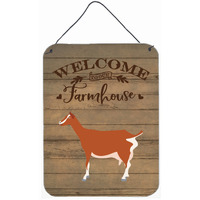 "Caroline's Treasures Toggenburger Goat Welcome Door Hanging Prints wall-decor, Multicolor"