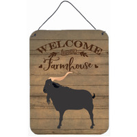 "Caroline's Treasures Verata Goat Welcome Door Hanging Prints wall-decor, Multicolor"