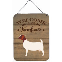 "Caroline's Treasures Boer Goat Welcome Door Hanging Prints wall-decor, Multicolor"