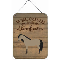 "Caroline's Treasures Welsh Pony Horse Welcome Door Hanging Prints wall-decor, Multicolor"