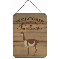 "Caroline's Treasures Vicugna or Vicuna Welcome Door Hanging Prints wall-decor, Multicolor"