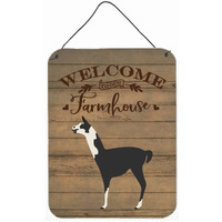 "Caroline's Treasures Llama Q' Ara Welcome Door Hanging Prints wall-decor, Multicolor"