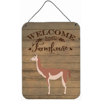 "Caroline's Treasures Guanaco Welcome Door Hanging Prints wall-decor, Multicolor"