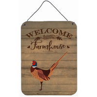 "Caroline's Treasures Ring-Necked Common Pheasant Welcome Door Hanging Prints wall-decor, Multicolor"