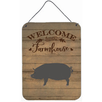 "Caroline's Treasures Berkshire Pig Welcome Door Hanging Prints wall-decor, Multicolor"
