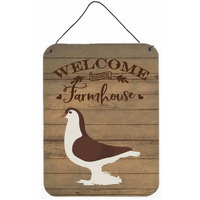 "Caroline's Treasures Large Pigeon Welcome Door Hanging Prints wall-decor, Multicolor"