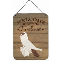 "Caroline's Treasures German Helmet Pigeon Welcome Door Hanging Prints wall-decor, Multicolor"