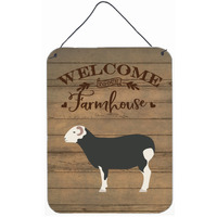 "Caroline's Treasures Herwick Sheep Welcome Door Hanging Prints wall-decor, Multicolor"